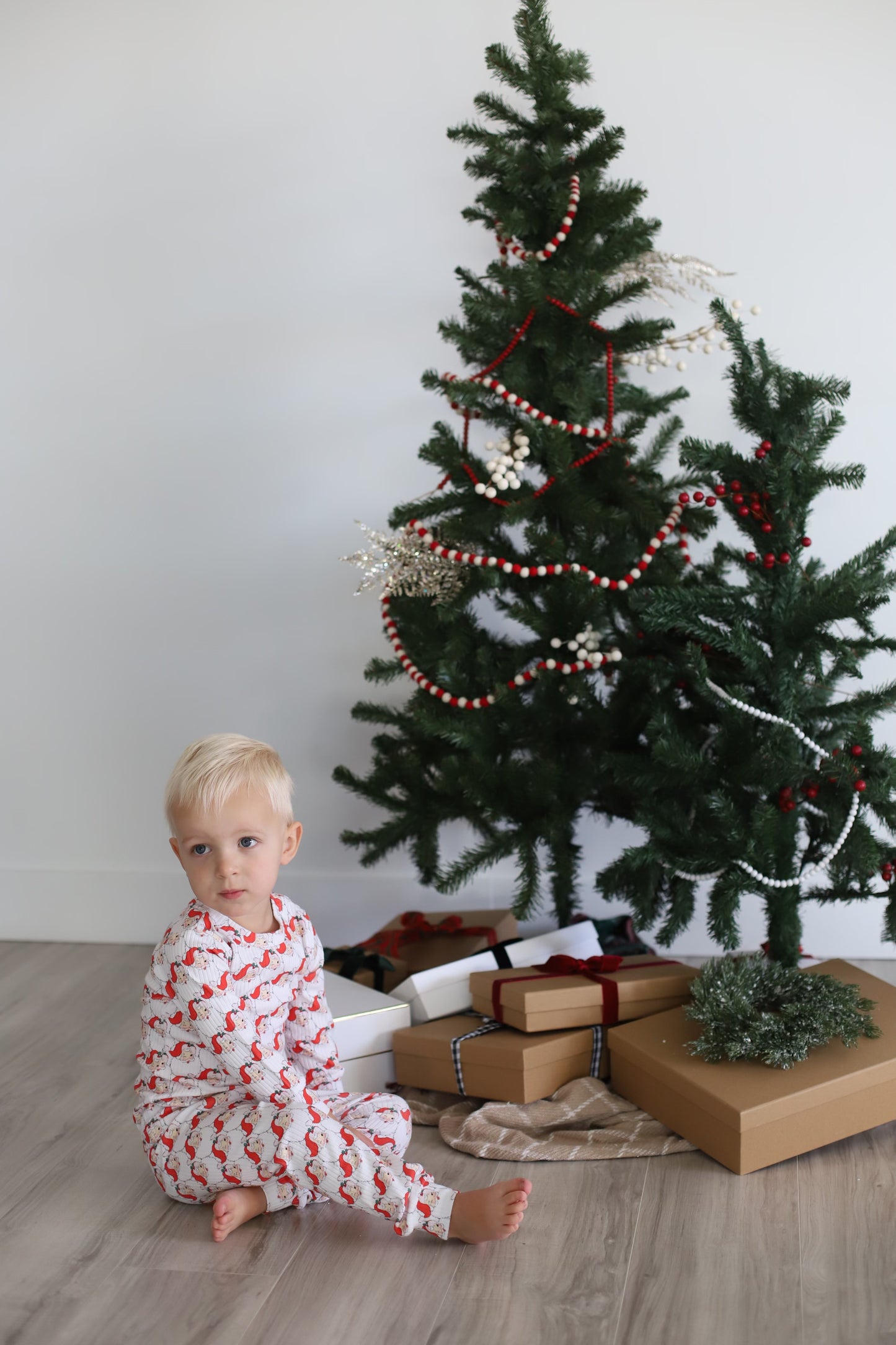 Vintage Santa Christmas Pajama Set