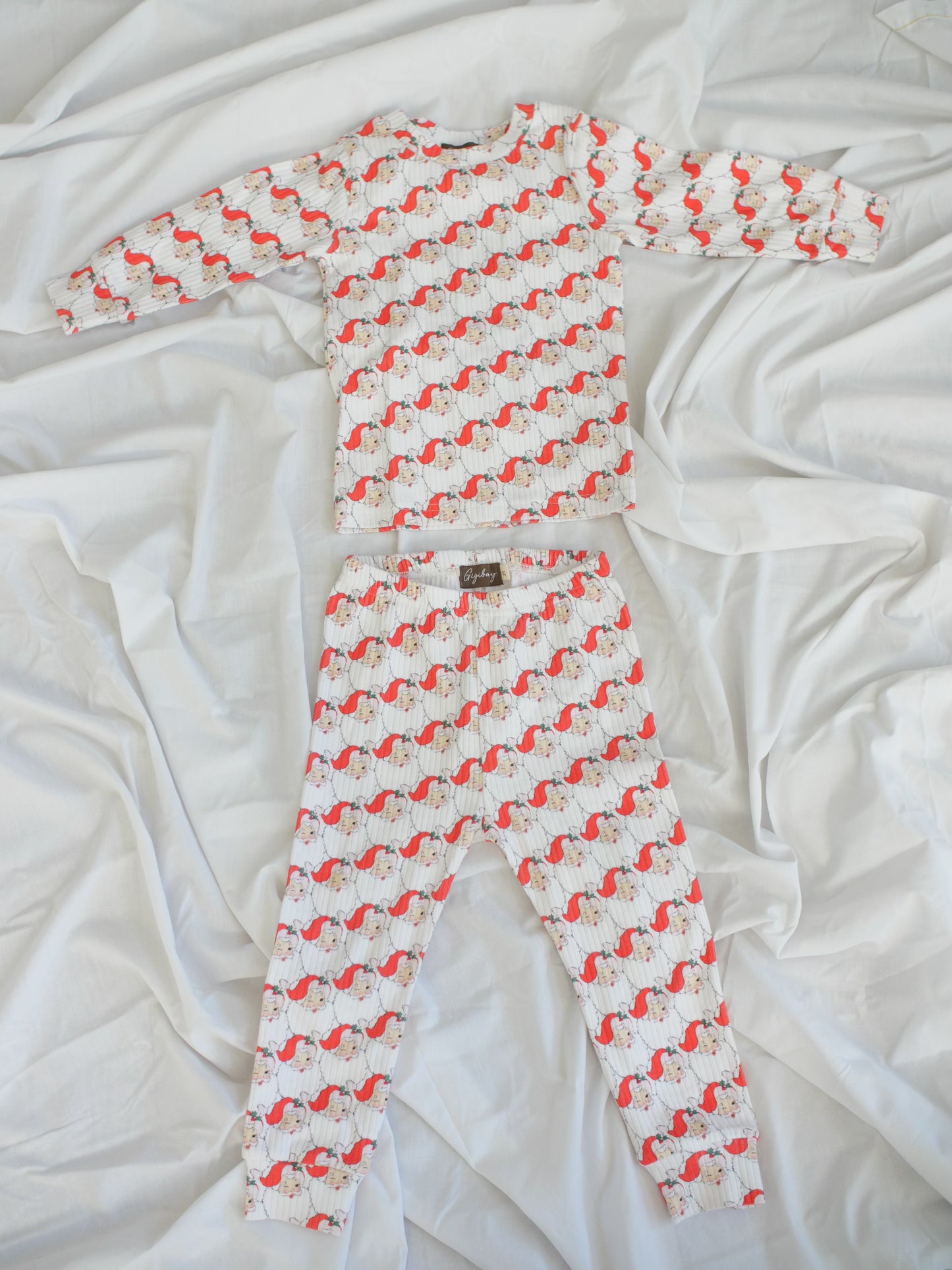 Vintage Santa Christmas Pajama Set